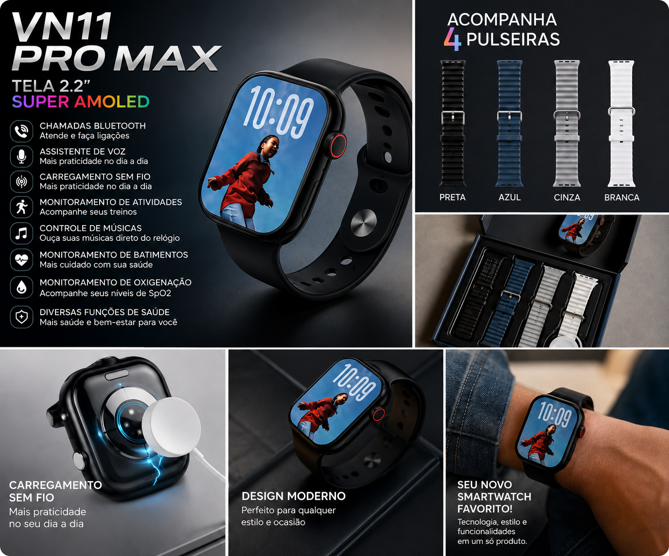 Relógio smart vn11 pro Max